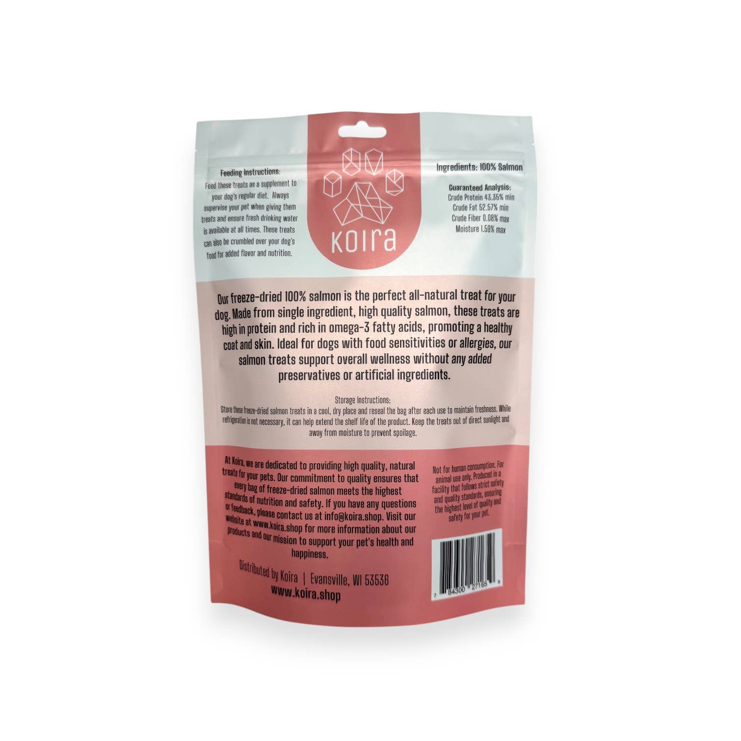 Freeze-Dried Salmon Dog Treats 3oz