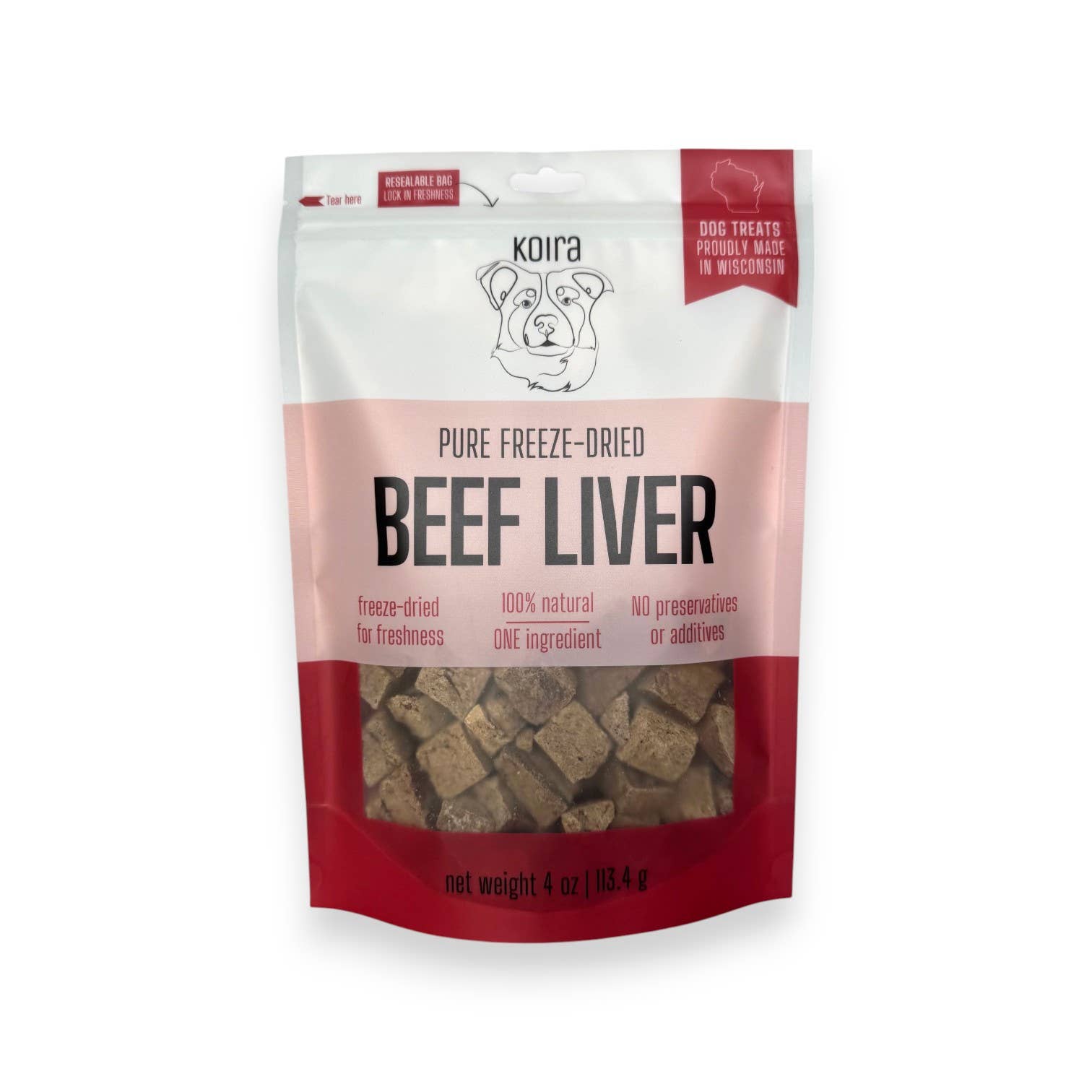 Freeze-dried Beef Liver Dog Treats 4oz