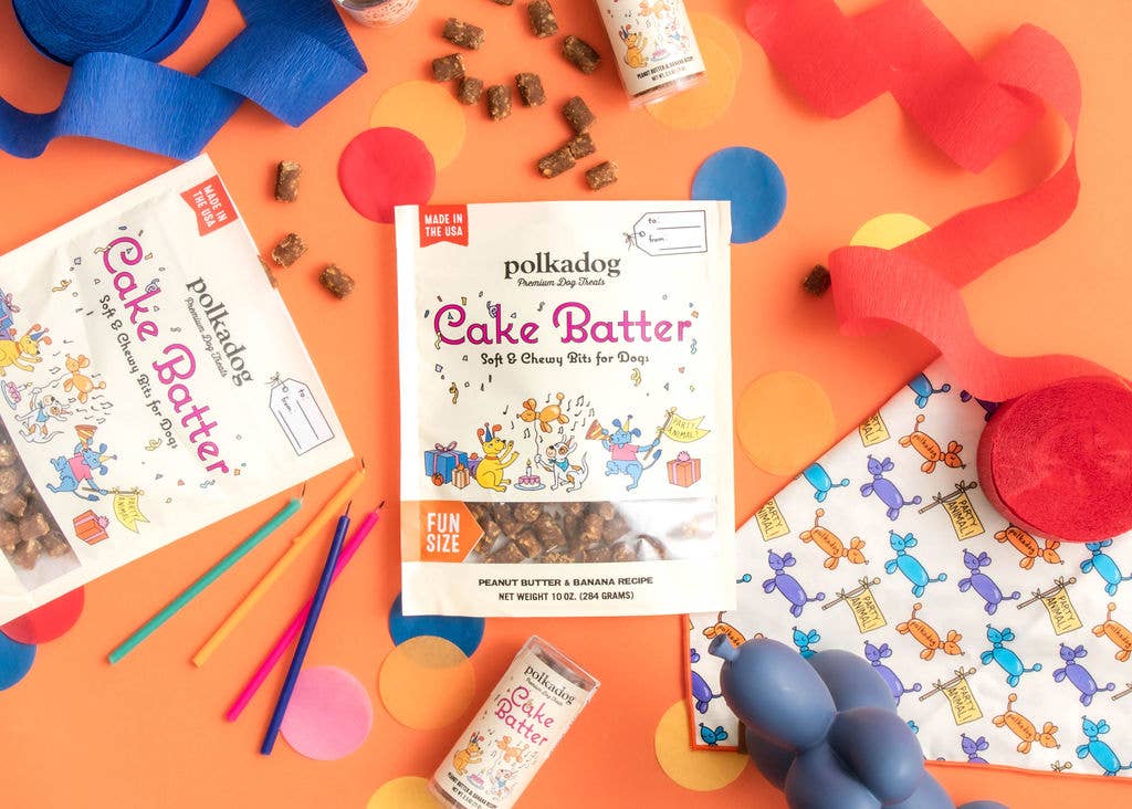 Polkadog Cake Batter Peanut Butter & Banana Chewy Dog Treats
