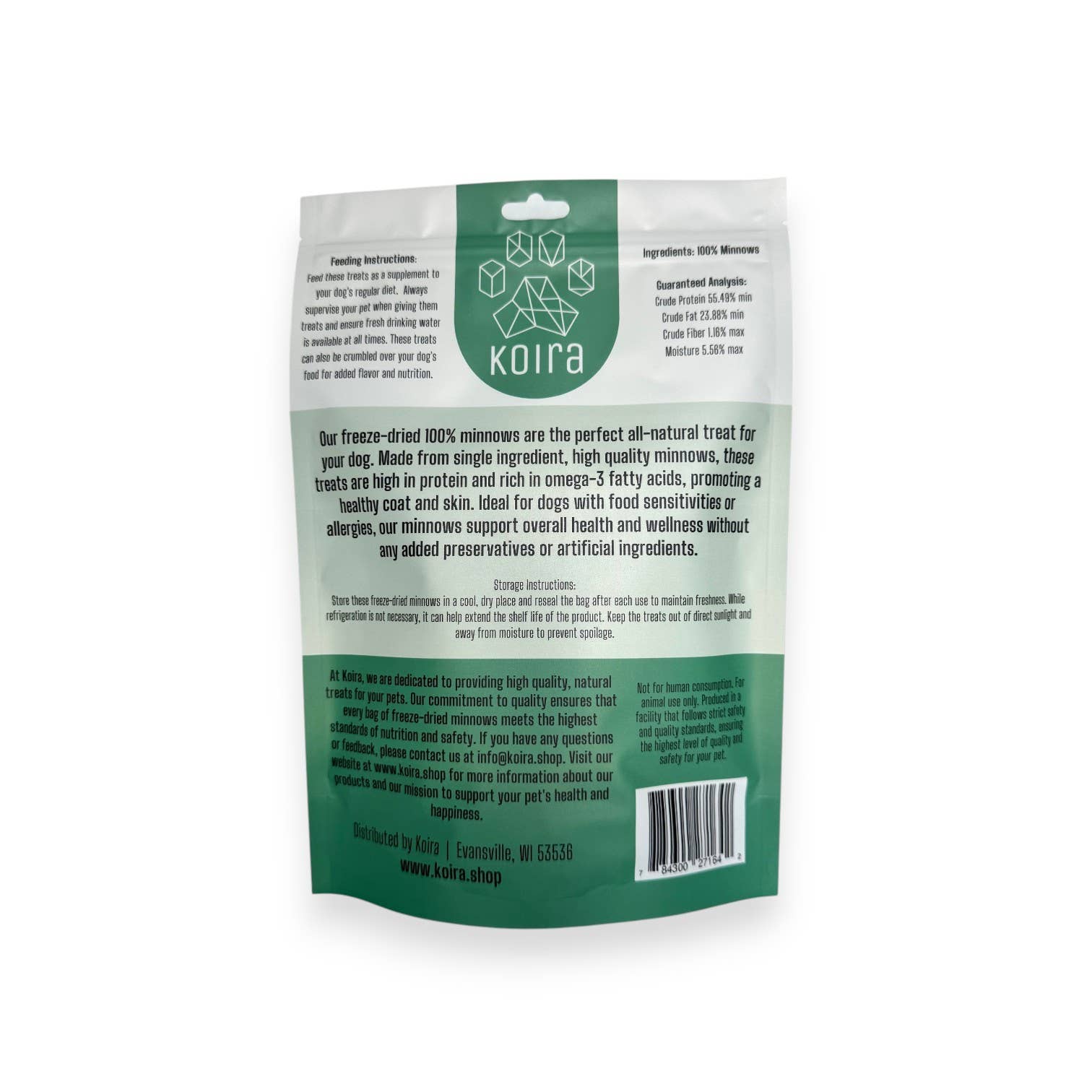 Freeze-Dried Minnows Protein-Packed Dog Treats 2oz