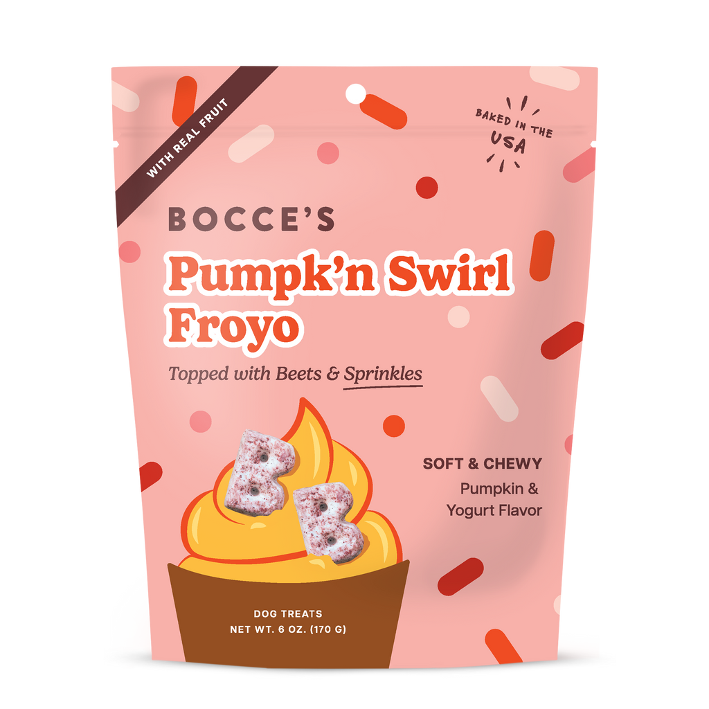 Bocce's Bakery Pumpk’n Swirl Froyo Soft & Chewy Dog Treats