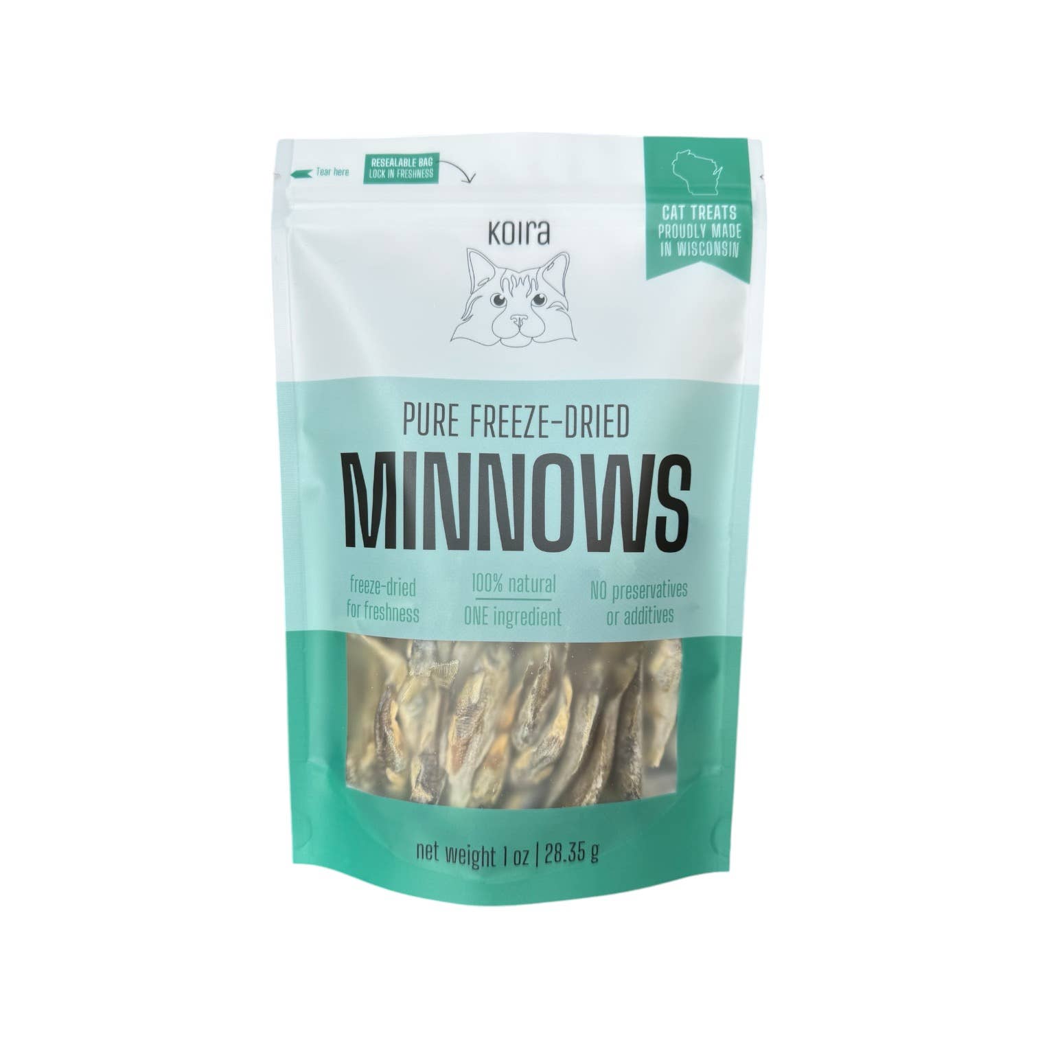 Freeze-Dried Minnows Protein-Packed Cat Treats 1 oz