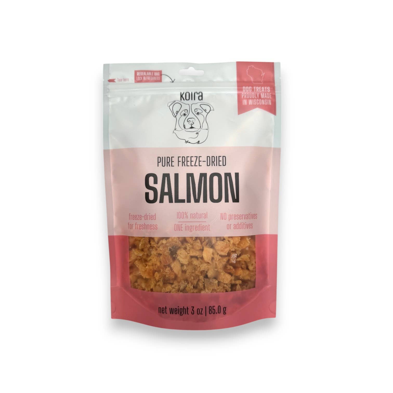 Freeze-Dried Salmon Dog Treats 3oz